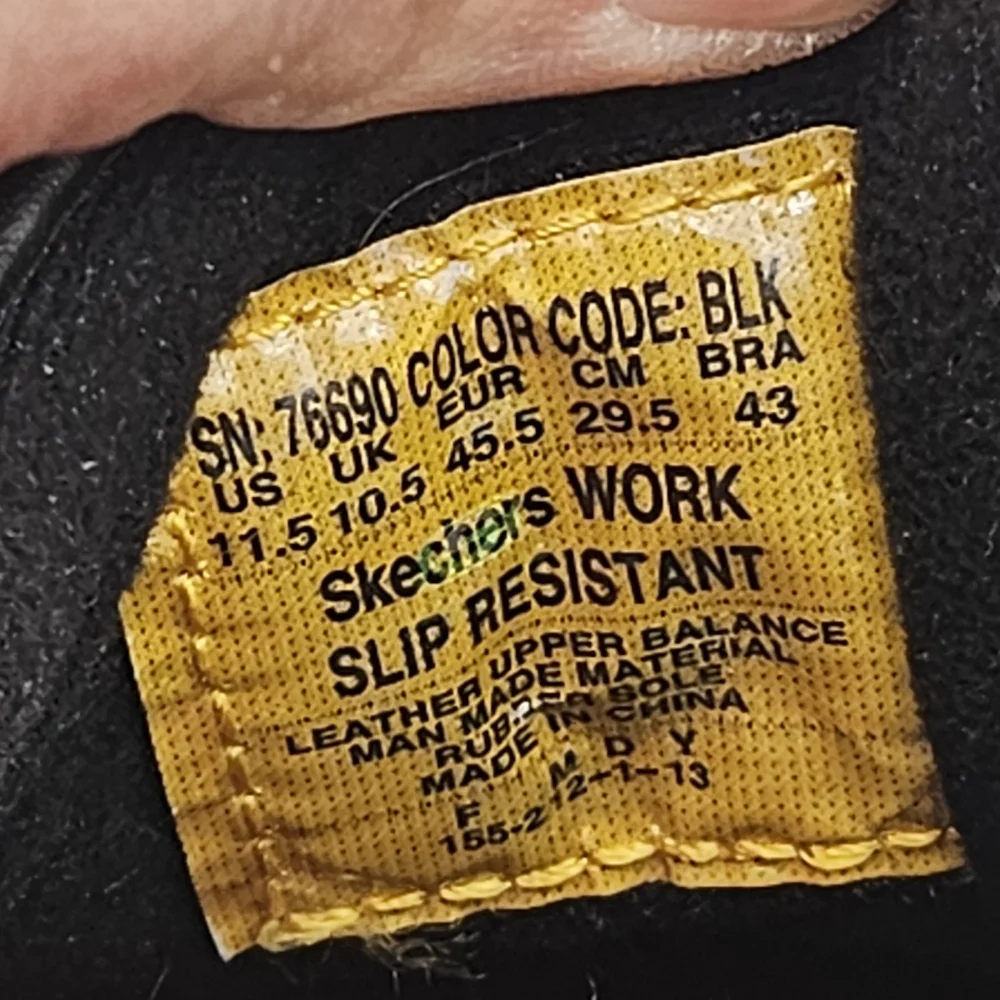 Sketchers  slip resistant  leather work shoes size 11.5 - Picture 6 of 15